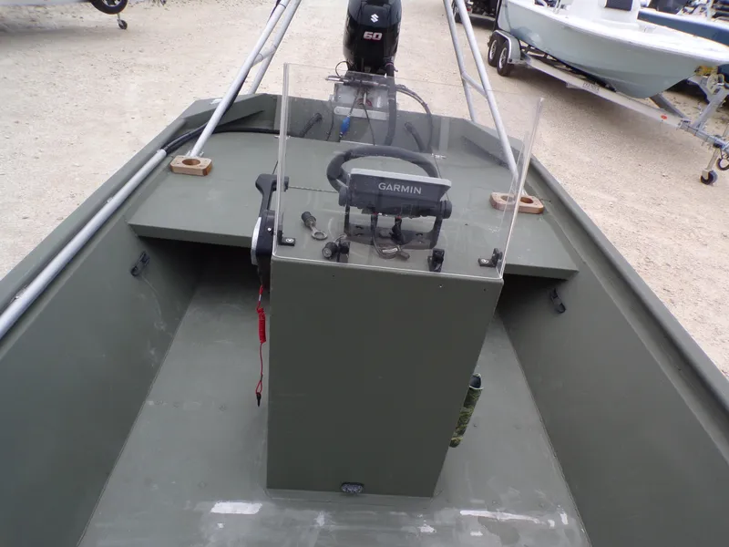 Slide: The Image of 2024 Southfork 1662 EXLSF boat interior with Garmin navigation system. - 26