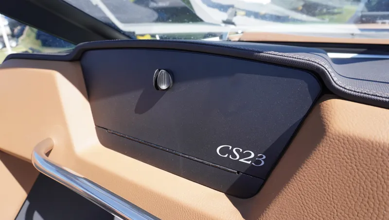 Slide: The Image of 2024 Cobalt CS23 dashboard with sleek design and elegant detailing. - 23