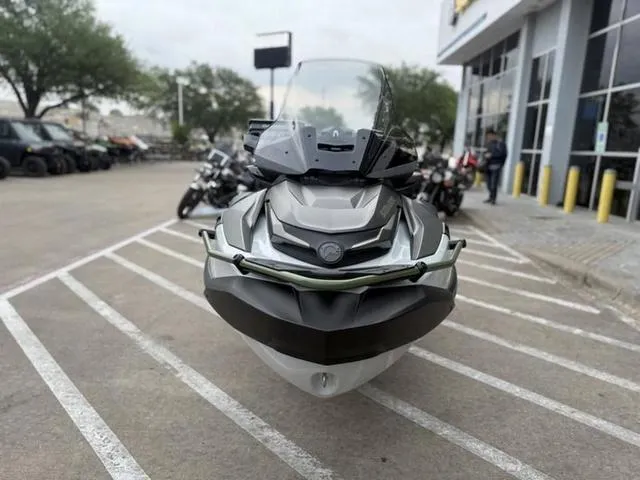 Slide: The Image of 2025 Sea-Doo Waverunner FISH PRO parked outside dealership. - 3