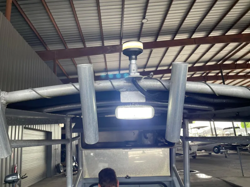 Slide: The Image of Boat roof with mounted light and equipment in a warehouse, Hanko 247, 2009 model. - 22