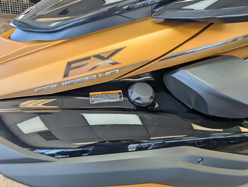Slide: The Image of 2025 Yamaha FX Cruiser HO with Audio, sleek design, close-up view. - 3