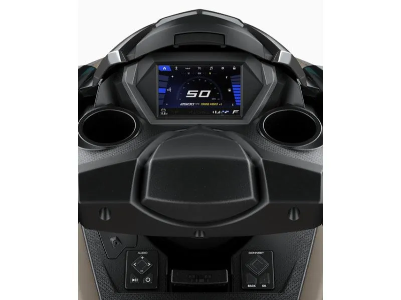 Slide: The Image of 2025 Yamaha FX HO dashboard with audio controls and digital display. - 3