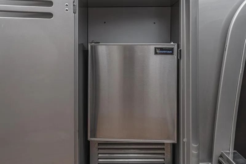 Slide: The Image of Stainless steel refrigerator in Riva 44 RivaRama yacht, 2006 model. - 32