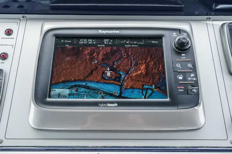 Slide: The Image of Raymarine navigation system on Riva 44 RivaRama 2006 yacht dashboard. - 40
