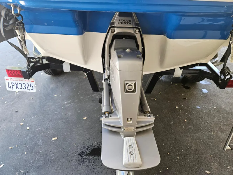 Slide: The Image of 2018 Chaparral 21 H2O Surf boat with Volvo Penta outdrive, rear view. - 3