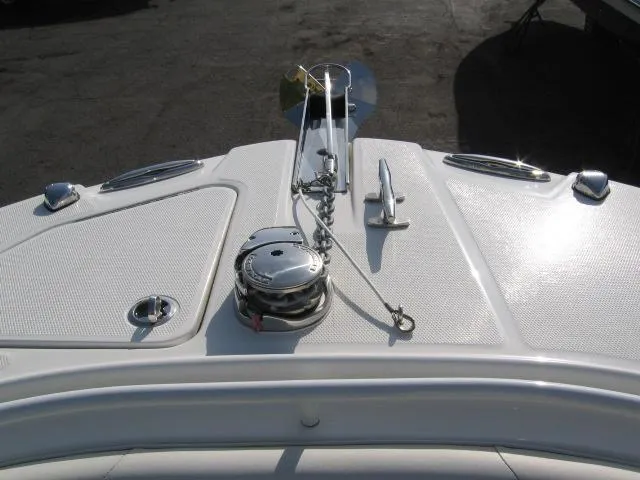 Slide: The Image of Bow of 2023 Edgewater 245CC boat with anchor and winch system. - 9