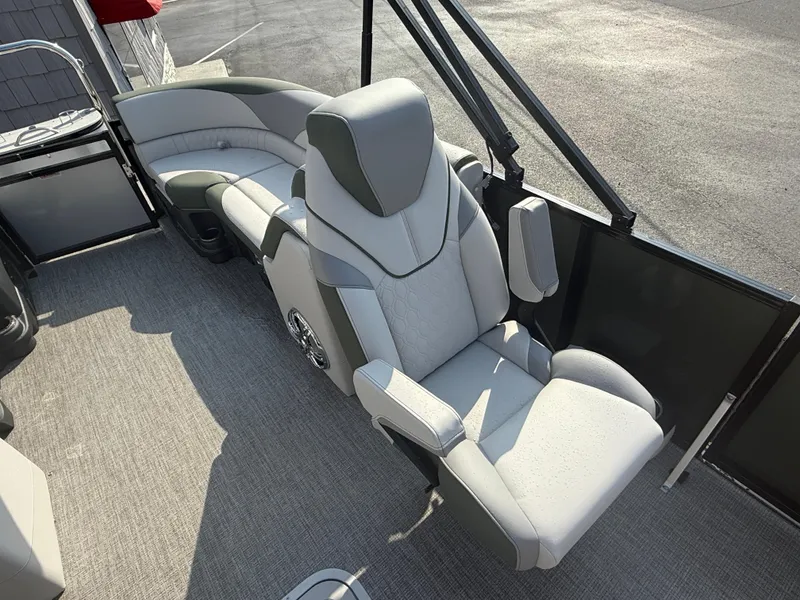 Slide: The Image of Luxurious seating on 2025 Avalon 2385 LSZ Quad Lounger, Tri Toon boat. - 16