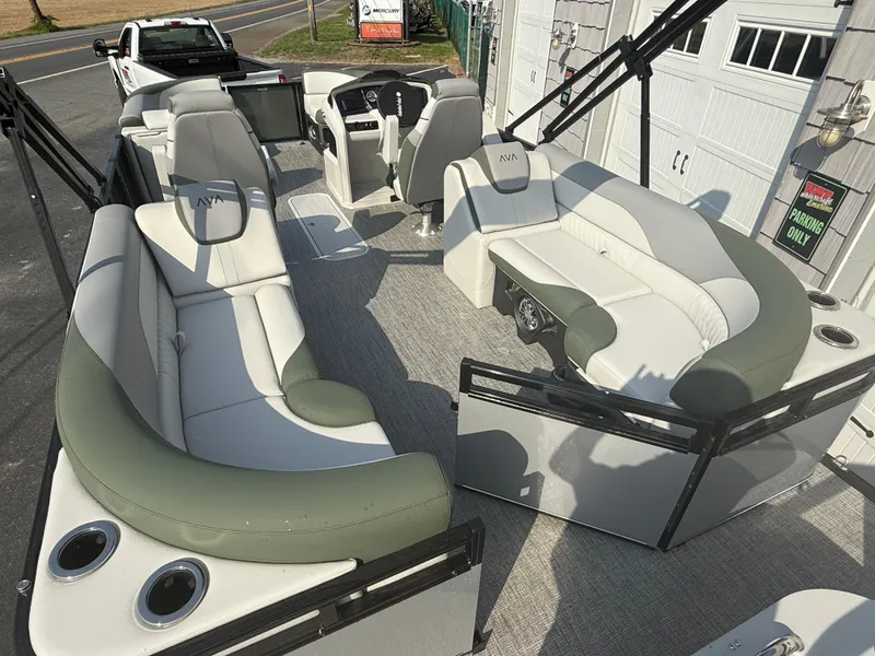 Slide: The Image of 2025 Avalon 2385 LSZ Quad Lounger Tri Toon with luxurious seating and modern design. - 9