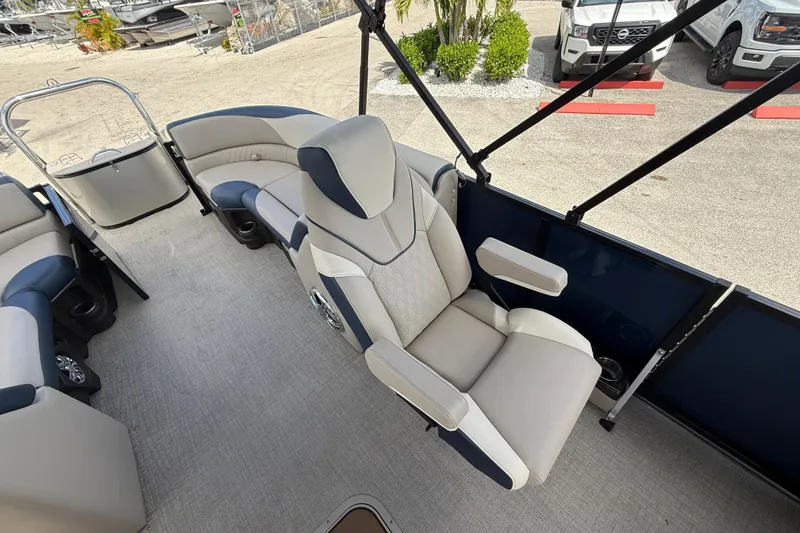 Slide: The Image of 2025 Avalon 2385 LSZ Quad Lounger interior with luxurious seating and modern design. - 32
