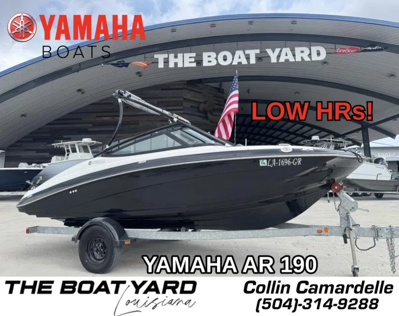 Slide: The Image of 2015 Yamaha AR190 boat at The Boat Yard, Louisiana, with low hours. - 1