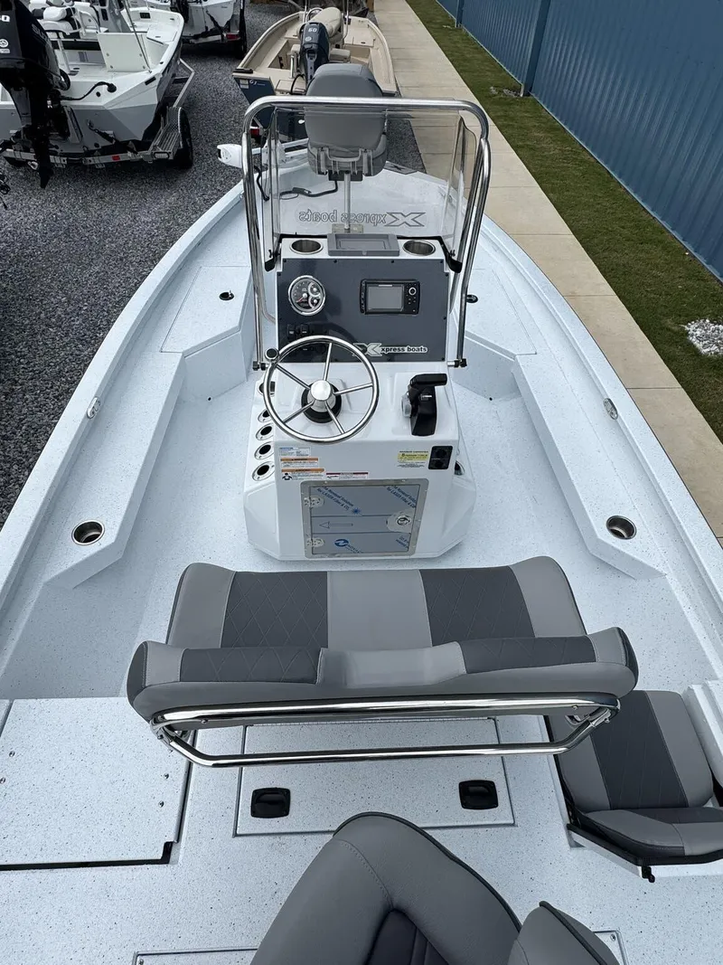 Slide: The Image of 2025 Xpress Hyper-Lift Series H20B boat with new console and seating. - 4