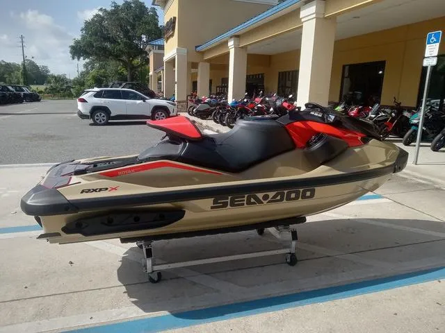 Slide: The Image of Sea-Doo RXP-X™ 325 Tech, BRP Premium A, iBR Metallic Tan 2025 - 16