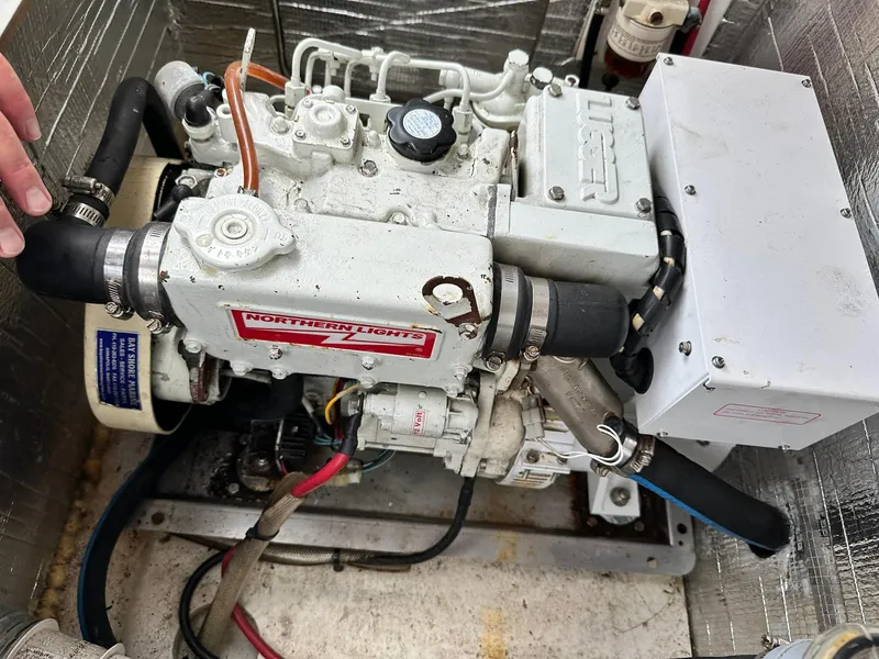 Slide: The Image of Engine compartment of a 2011 Jeanneau Sun Odyssey 45 DS sailboat. - 36