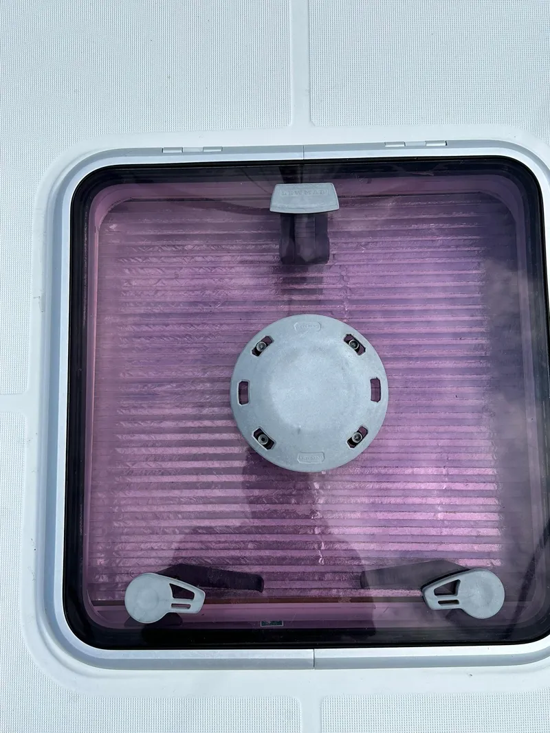 Slide: The Image of Hatch on 2011 Jeanneau Sun Odyssey 45 DS sailboat deck. - 7