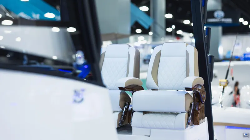 Slide: The Image of Luxury seating on 2026 Regulator 35 boat, showcasing modern design and comfort. - 8