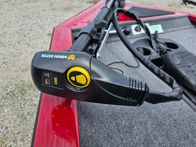 Slide: The Image of Trolling motor on 2025 Tracker Pro Team 175 boat, featuring Minn Kota Edge. - 20