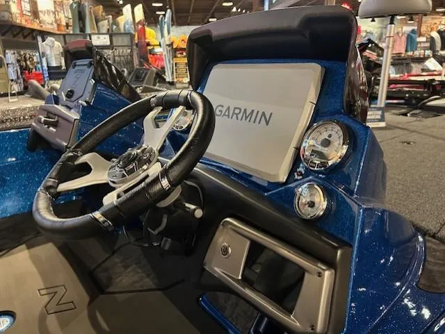 Slide: The Image of 2025 Nitro Z20 XL Pro boat dashboard with Garmin navigation system. - 12