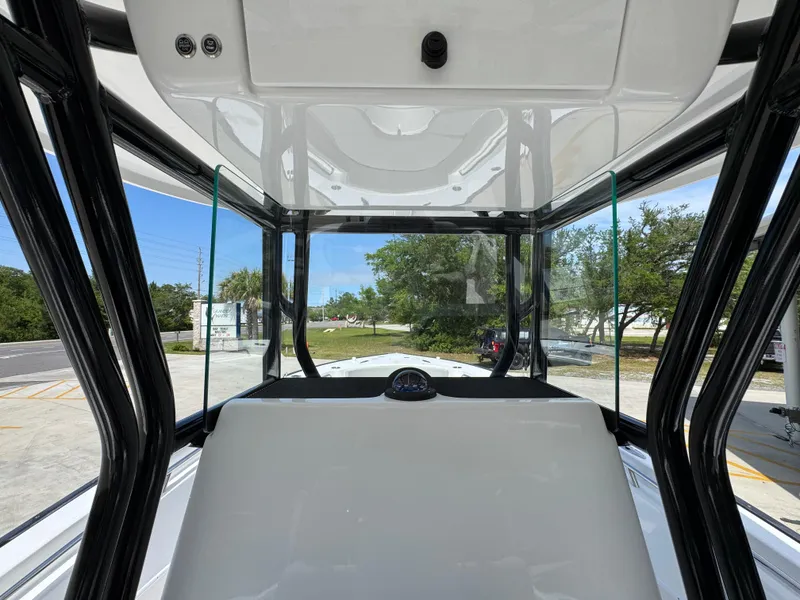 Slide: The Image of 2025 Cape Horn 27 XS boat interior with sleek design and modern features. - 29