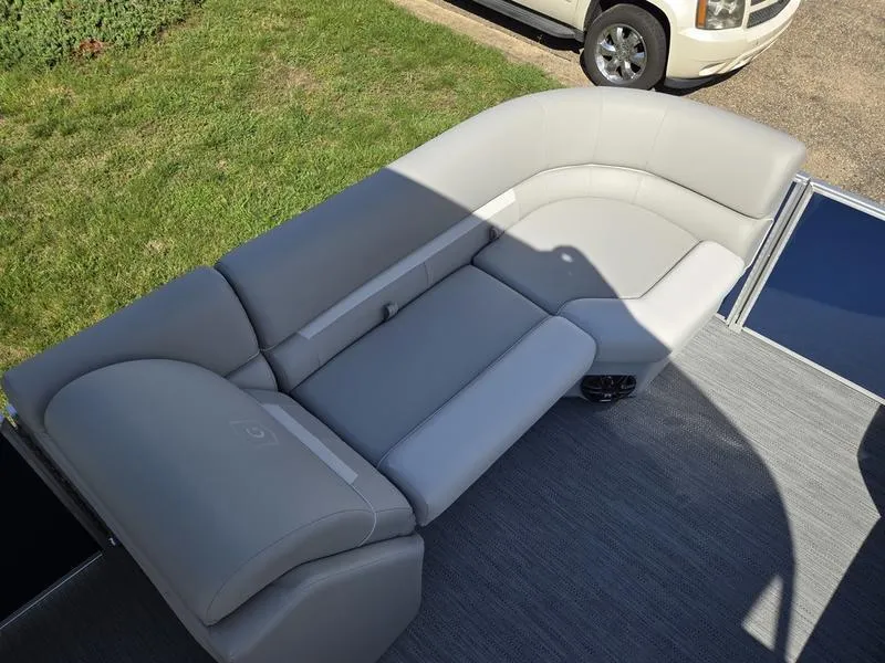 Slide: The Image of Luxurious seating on 2025 Godfrey Xperience 2286 SBX Sport Tube pontoon boat. - 8