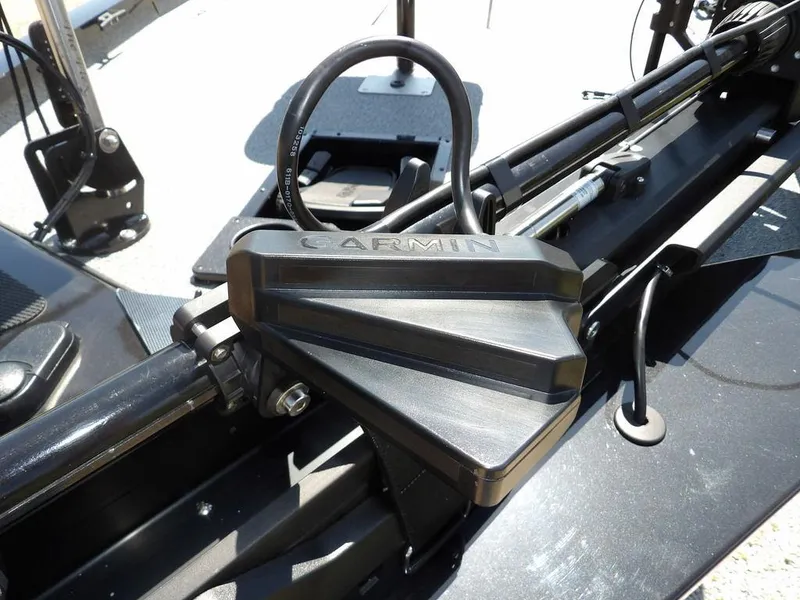 Slide: The Image of Garmin device on 2020 G3 Sportsman 1810 boat, showcasing advanced navigation technology. - 47