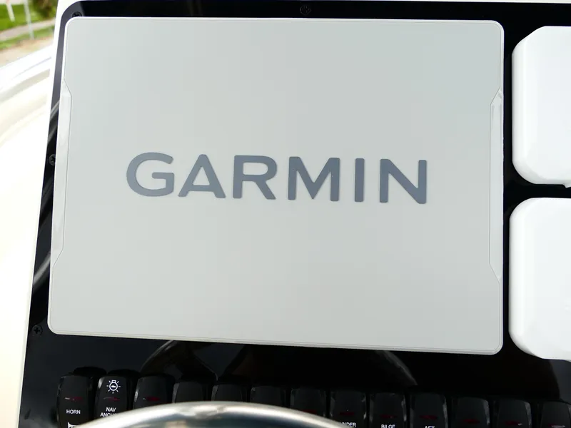 Slide: The Image of Garmin navigation system on Bulls Bay 255CC boat, 2026 model. - 18