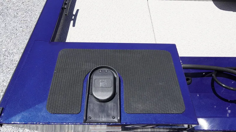 Slide: The Image of 2025 G3 Sportsman 1710 boat deck with black non-slip mat. - 32