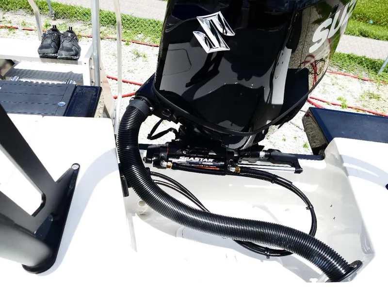 Slide: The Image of 2026 Starcraft SVX 231 OB boat with Suzuki outboard motor and SeaStar hydraulic steering. - 9