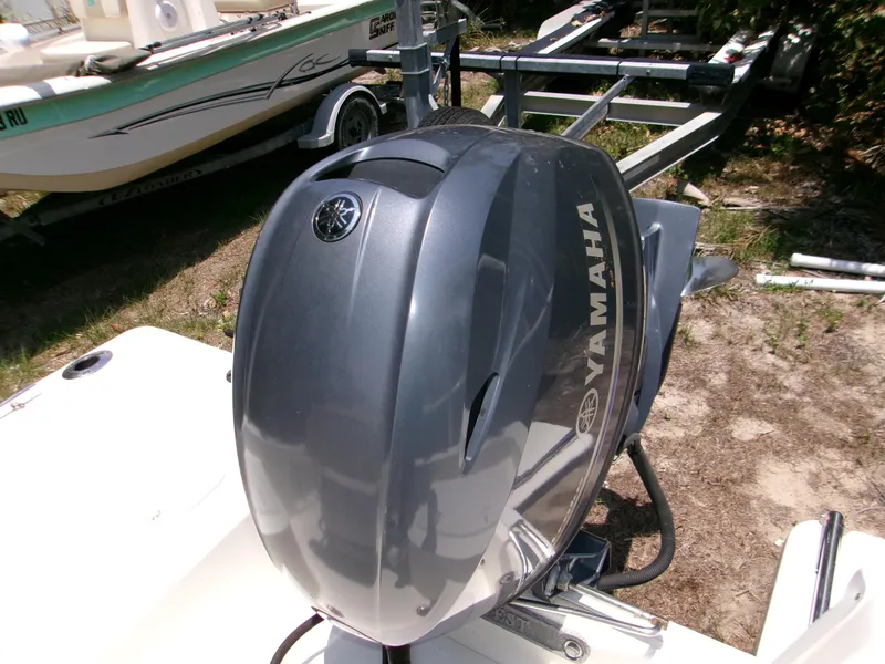 Slide: The Image of 2016 Key West 1720 Center Console with Yamaha outboard motor on trailer. - 5