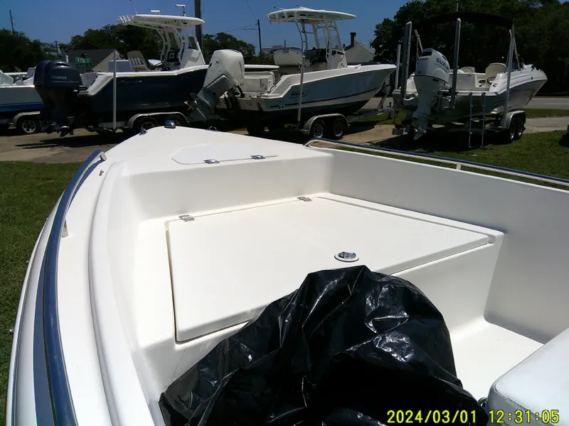 Slide: The Image of 2011 Sea Fox 172 CC boat on display with other boats in the background. - 5