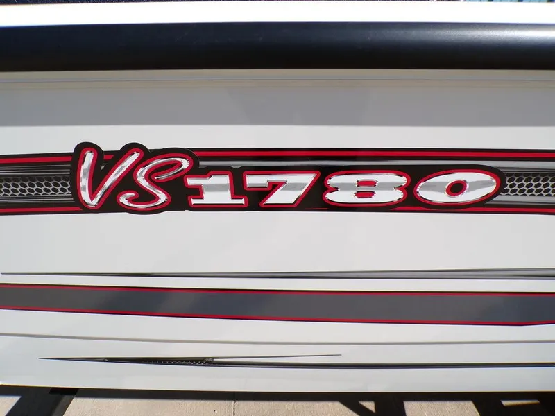 Slide: The Image of 2017 Ranger VS1780 boat model logo with red and black accents. - 10