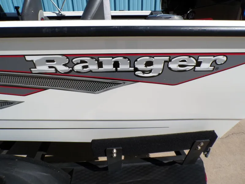 Slide: The Image of 2017 Ranger VS1780 boat with bold logo and sleek design. - 11