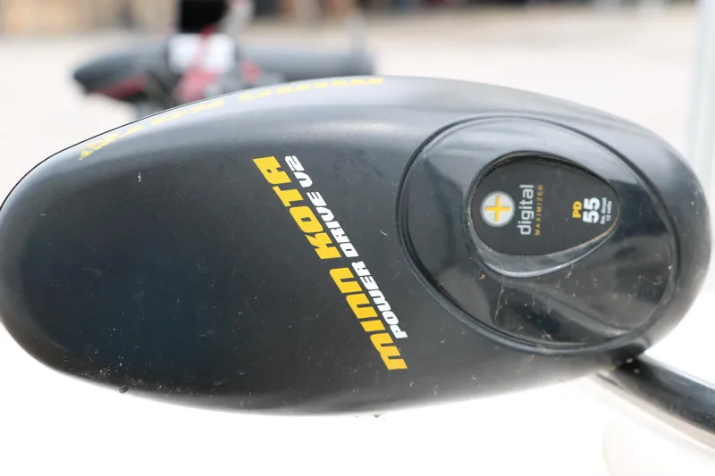 Slide: The Image of Minn Kota Power Drive V2 motor on a 2006 Hurricane GS 172 boat. - 11
