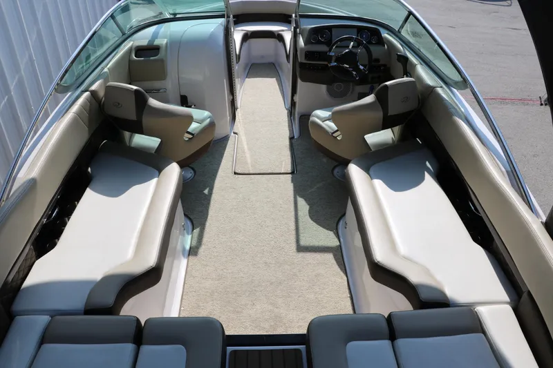Slide: The Image of 2014 Regal 2500 RX Bowrider interior with spacious seating and modern dashboard. - 19