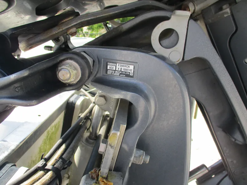 Slide: The Image of Close-up of mechanical components on a 2010 BlackJack 224 vehicle. - 12