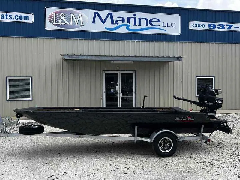Slide: The Image of 2025 Gator Tail EXTREME MOD-V 1854 boat at L&M Marine dealership. - 0