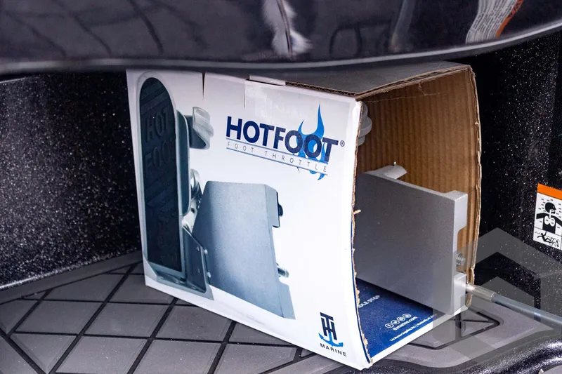 Slide: The Image of 2025 Caymas CX 21 PRO with Hot Foot throttle box on deck. - 42