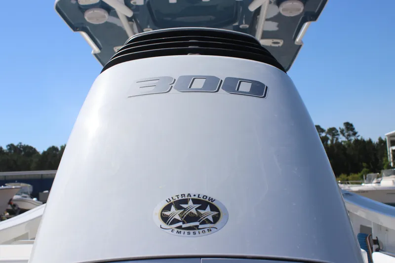 Slide: The Image of 2023 Sea Pro 239 Center Console boat engine with 300 horsepower, ultra-low emissions. - 24