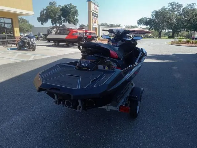 Slide: The Image of 2025 Kawasaki Waverunner Ultra 160LX-S on a trailer in a parking lot. - 17