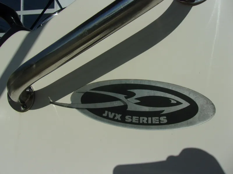 Slide: The Image of 2019 Carolina Skiff 18 JVX CC logo with stainless steel handle. - 12