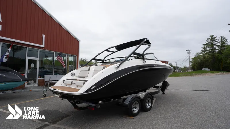 Slide: The Image of 2014 Yamaha Boats 242 Limited S on trailer at Long Lake Marina. - 8