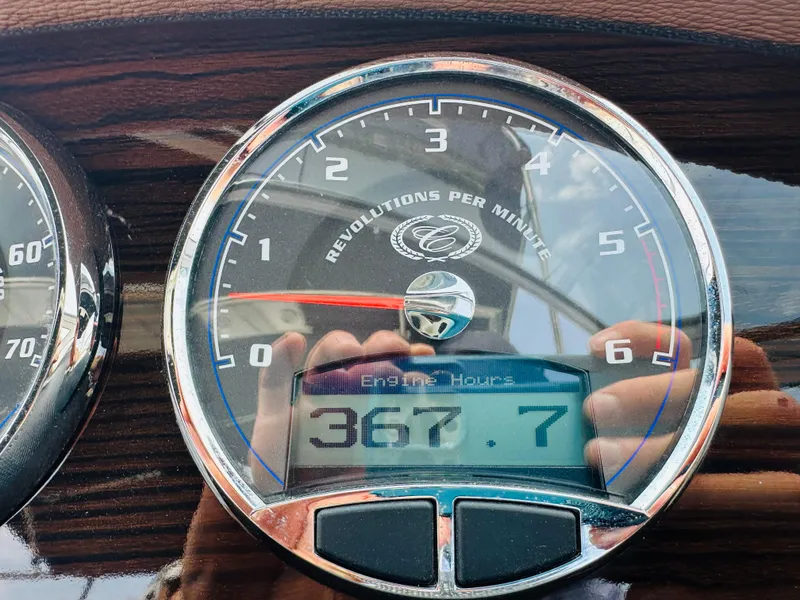 Slide: The Image of Tachometer of 2012 Cobalt A28 showing 367.7 engine hours. - 17