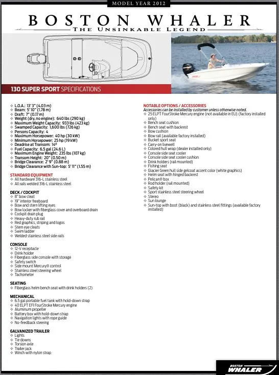 Slide: The Image of Boston Whaler 130 Super Sport 2012 - 26