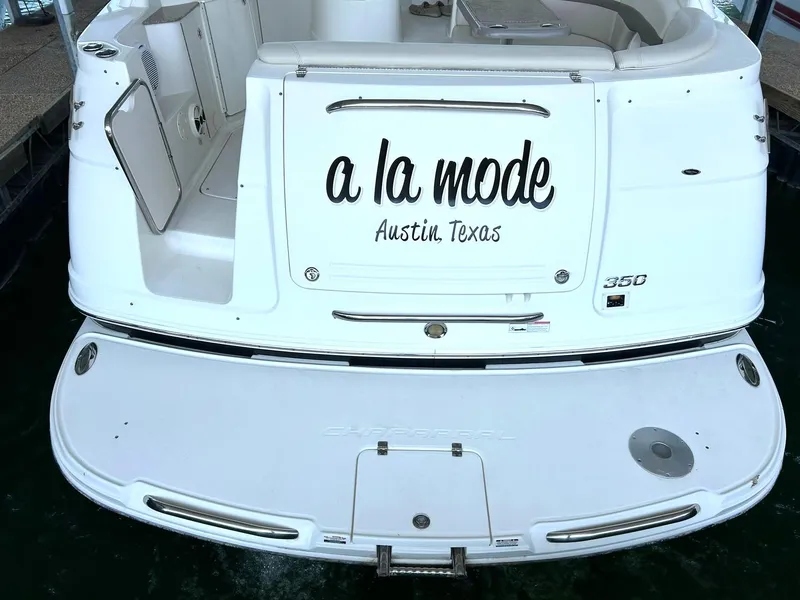 Slide: The Image of 2009 Chaparral 350 Signature boat, "a la mode," docked in Austin, Texas. - 24