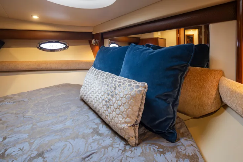 Slide: The Image of Luxurious interior of 2008 Meridian 391 Sedan with plush bedding and elegant decor. - 27