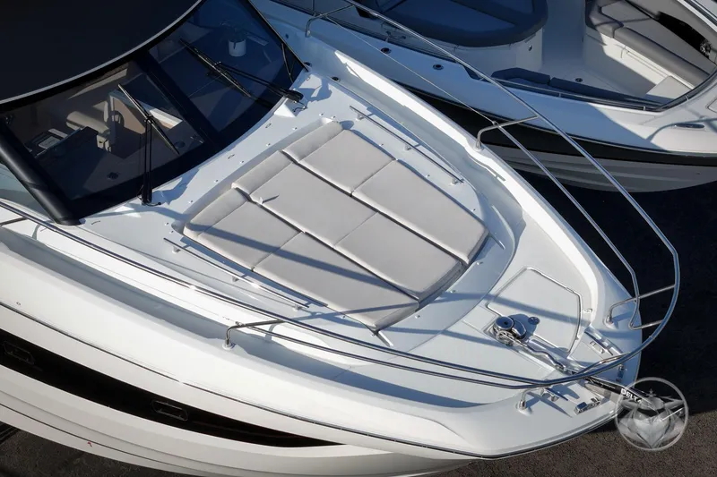 Slide: The Image of Prestige F4.3 2026 yacht with sleek design and spacious deck area. - 11
