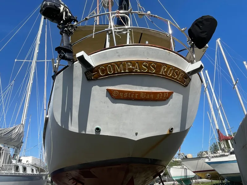Slide: The Image of 1976 Cheoy Lee Clipper 42 sailboat named "Compass Rose" in Oyster Bay, NY. - 4