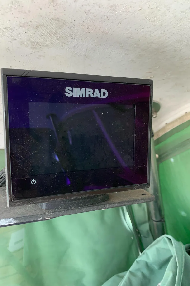 Slide: The Image of Simrad display on 1979 Robert Perry 41 Sloop sailboat. - 27