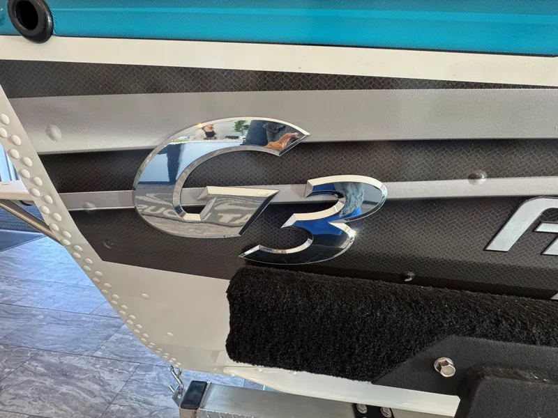 Slide: The Image of 2025 G3 AV17SF boat logo on sleek, modern design. - 23