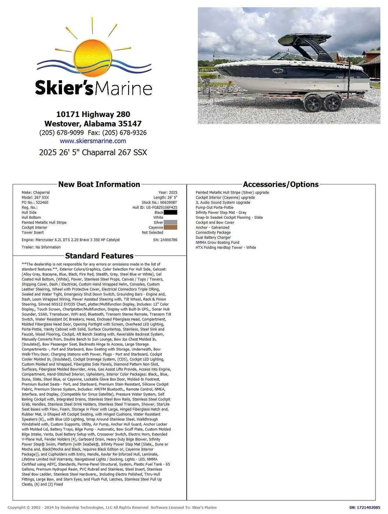 Slide: The Image of Chaparral 267 SSX 2025 - 2