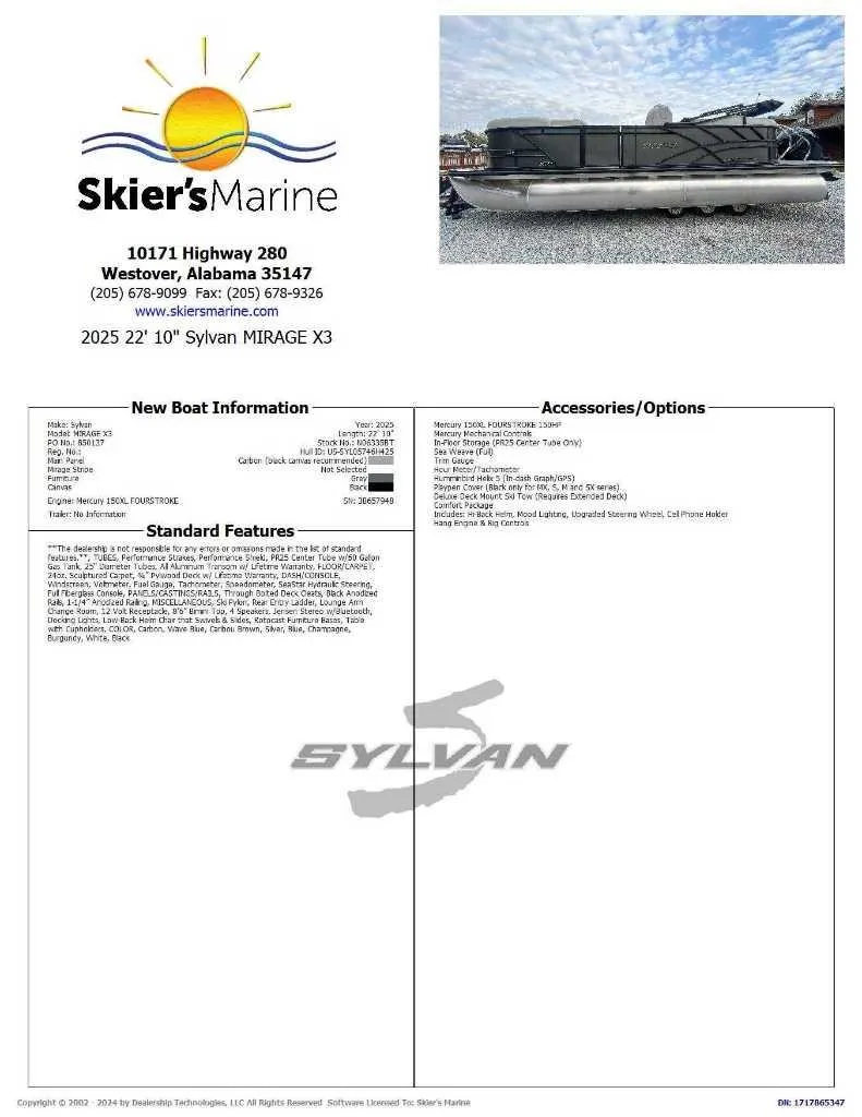 Slide: The Image of Sylvan Mirage X3 2025 - 2